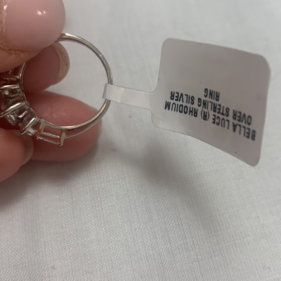 NET JTV BELLA LUCE 3.42CTW RHODIUM OVER STERLING SILVER RING (2.07CTW DEW) - Picture 5 of 5